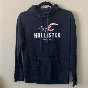 Navy Blue Hollister Hoodie